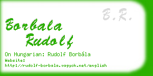 borbala rudolf business card