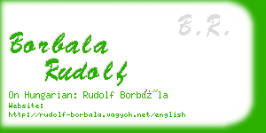 borbala rudolf business card